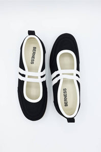 Berness Belen Mary Jane Sneakers for Women in Black