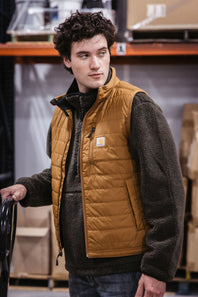 Carhartt Lightweight Insulated Vest for Men in Brown