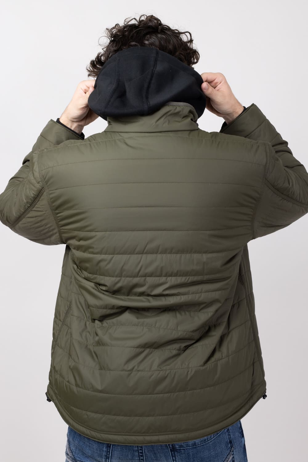 Carhartt Rain Defender Insulated Rain Jacket for Men in Moss
