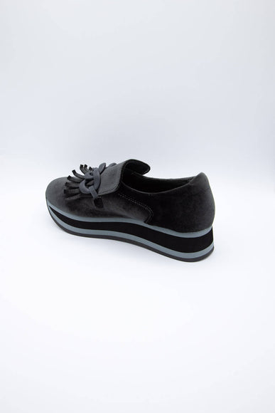 Coconuts by Matisse Bess Platform Loafers for Women in Velvet Charcoal