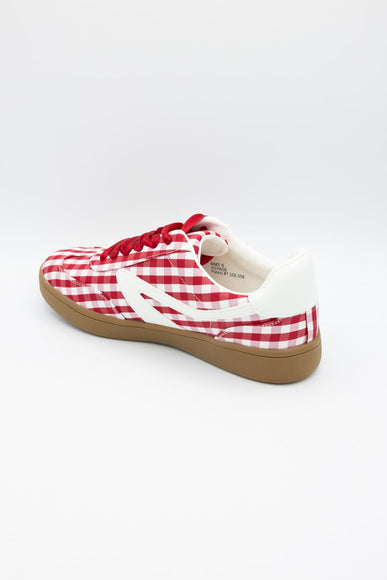 Dolce Vita Voyage Sneakers for Women in Red Gingham | VOYAGE-REDGINGHAM