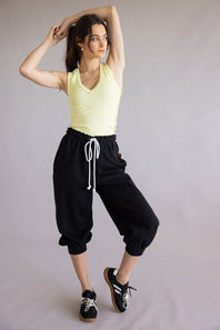 FP Movement Flutter Cropped Joggers for Women in Black