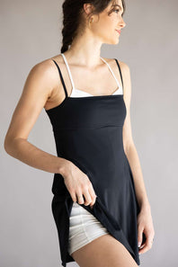 FP Movement Baseline Tennis Dress for Women in Black Combo