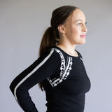Free People Lost Love Long Sleeve Top for Women in Black
