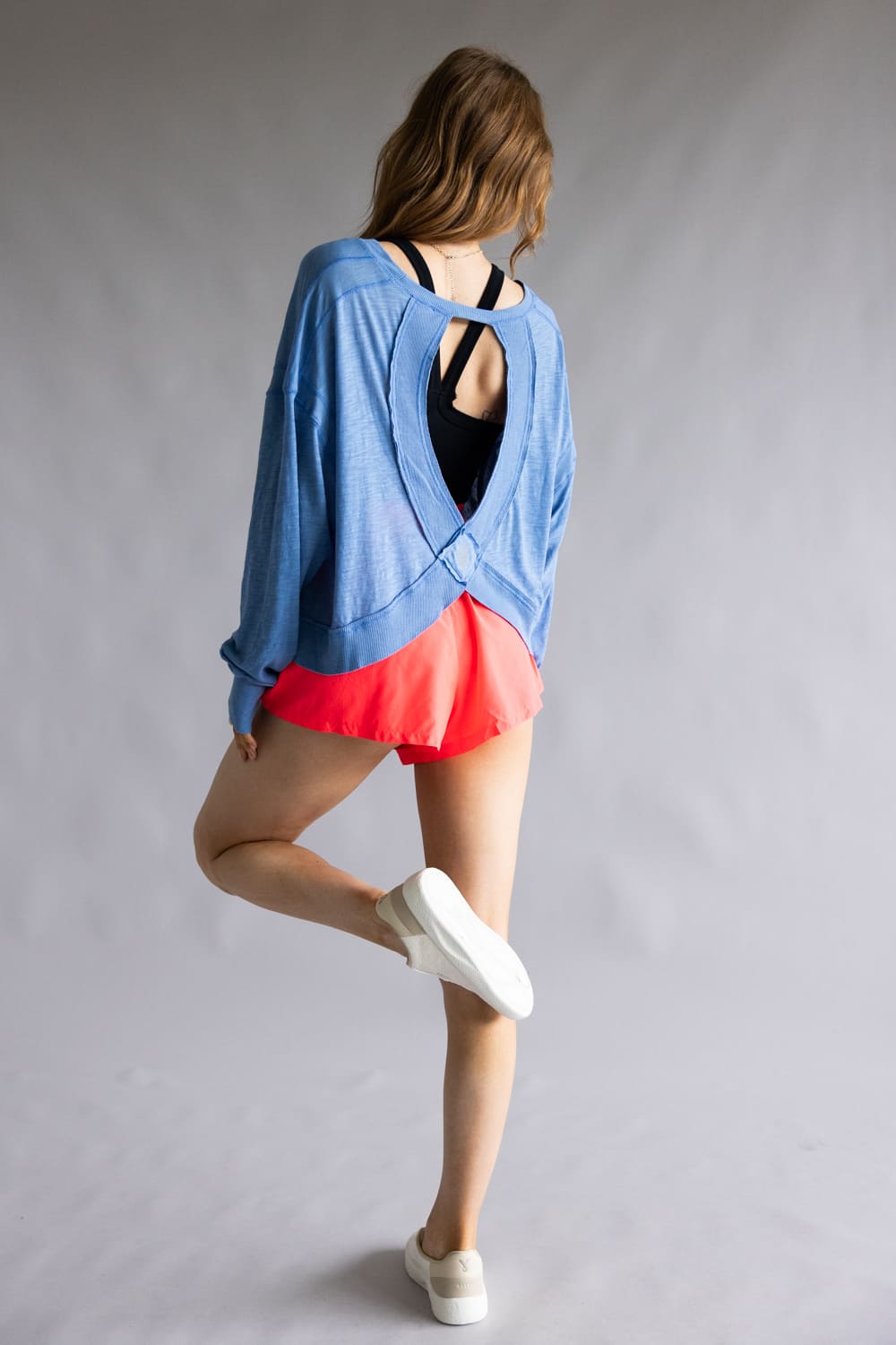  FP Movement My Time Layer Tee for Women in Light Cobalt 