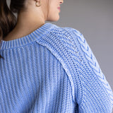 Free People Frankie Cable Sweater for Women in Blue