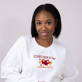 Stars Hollow Embroidered Sweatshirt for Women in Cream