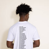 Henry Kellem I AM Graphic T-Shirt in White