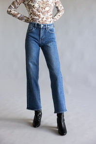 JBD High-Rise Straight Leg Jeans for Women