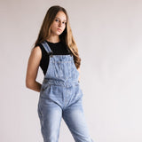 KanCan Youth Cordelia Relaxed Denim Overalls for Girls