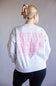 Love You Like A Summer Sunset Crewneck for Women in Ice Grey