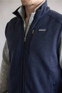 Patagonia Men’s Better Sweater Fleece Vest in New Navy | 25882-NENA