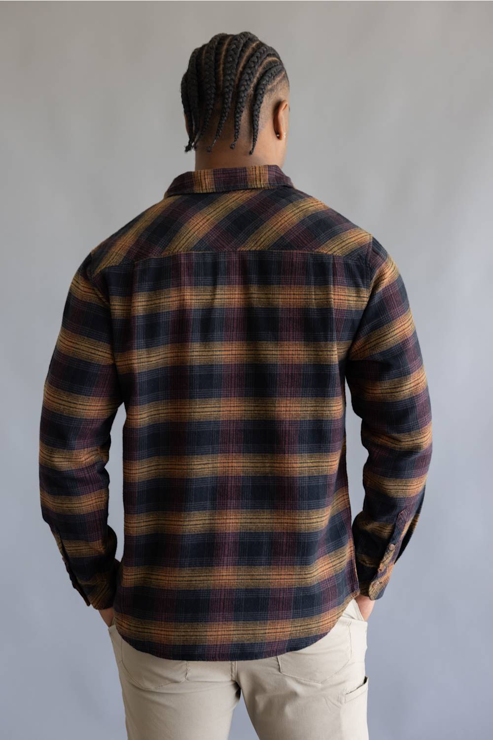 Quiksilver Breakwater Check Flannel Shirt for Men in Anthracite