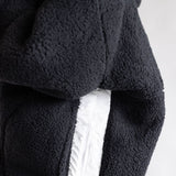 Two Tone Pullover for Women in Black