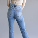 Risen High Rise Tummy Control Flare Jeans for Women