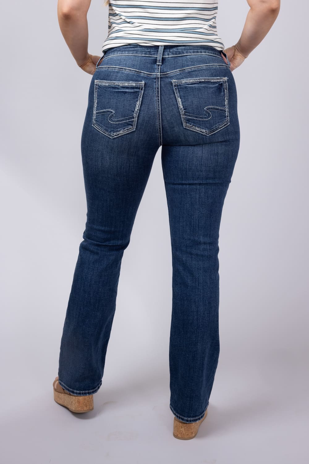Silver Jeans Suki Slim Bootcut Mid Rise Jeans for Women