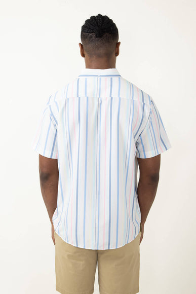Simply Southern Stripe Button Down Shirt for Men in White