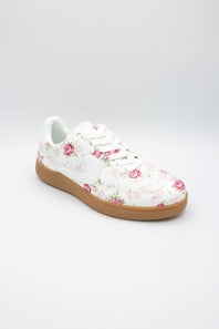 Top Moda Remus Floral Sneakers for Women in White