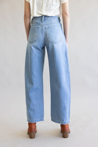 Vervet High Rise Pleated Barrel Jeans for Women