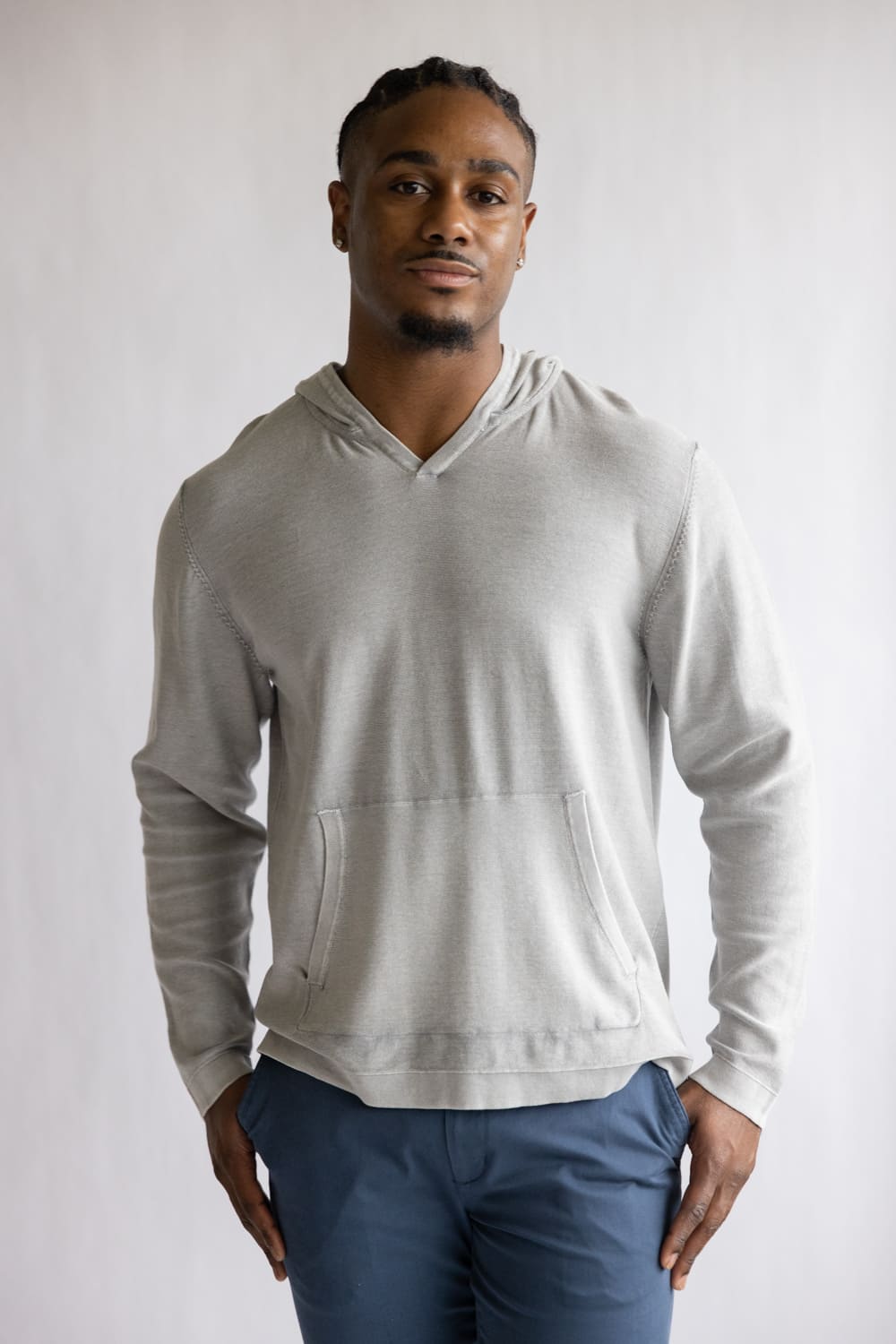 Weatherproof Vintage Stonewash Hoodie for Men in Ultimate Grey