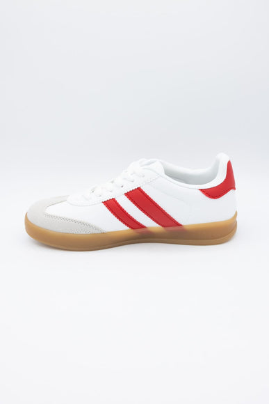 Deer Sneakers for Women in Red/White