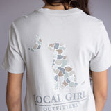 Local Girl Youth Floral T-Shirt in Grey