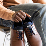 Steve Madden Lyddon Lace Up Shoes for Men in Cognac