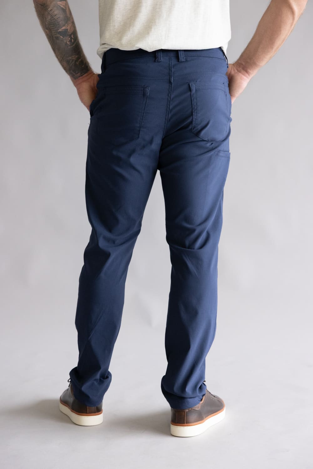 Weatherproof Vintage Faille Utility Pants for Men in Uniform Blue