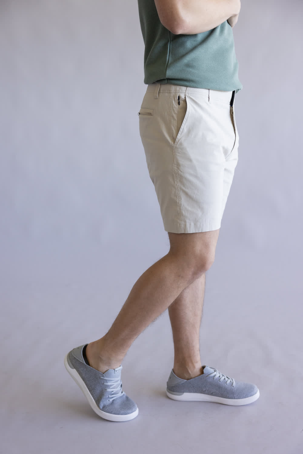 1897 Original Stretch Cotton Shorts for Men in Pelican