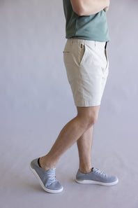 1897 Original Stretch Cotton Shorts for Men in Pelican