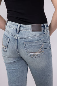 Axel Jeans Girls 7-16 Jolene Slim Bootcut Flare Jeans