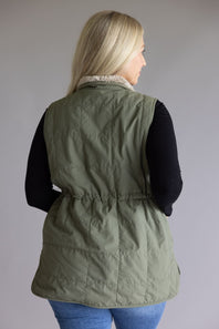 Carhartt Rain Defender Lightweight Insulated Vest for Women in Green 