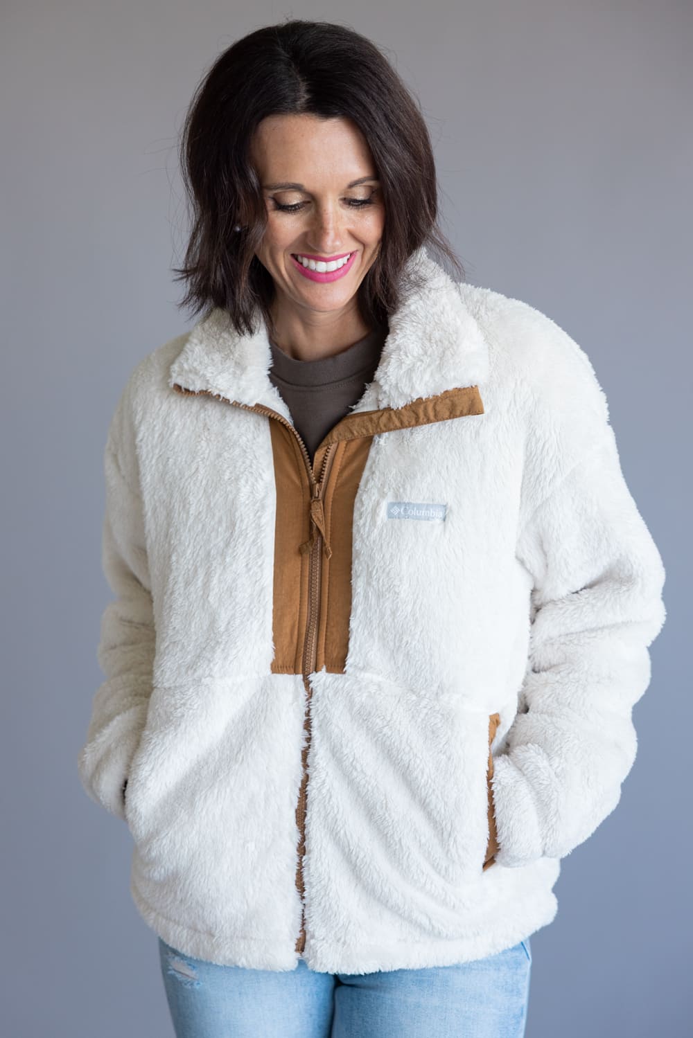 Columbia Boundless Discovery Sherpa Full Zip II Jacket for Women in Chalk