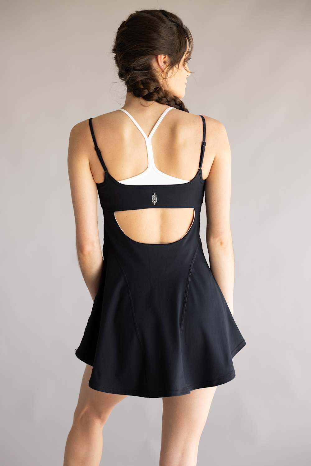 FP Movement Baseline Tennis Dress for Women in Black Combo