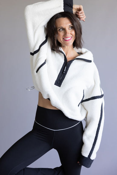 FP Movement Mountain ½ Zip Fleece for Women in White