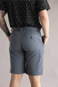 Hallstatt 10 Cationic Stretch Cargo Shorts for Men in Dark Grey