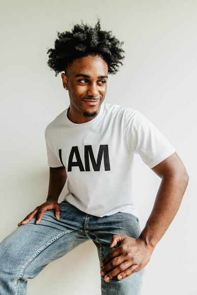 Henry Kellem I AM Graphic T-Shirt in White