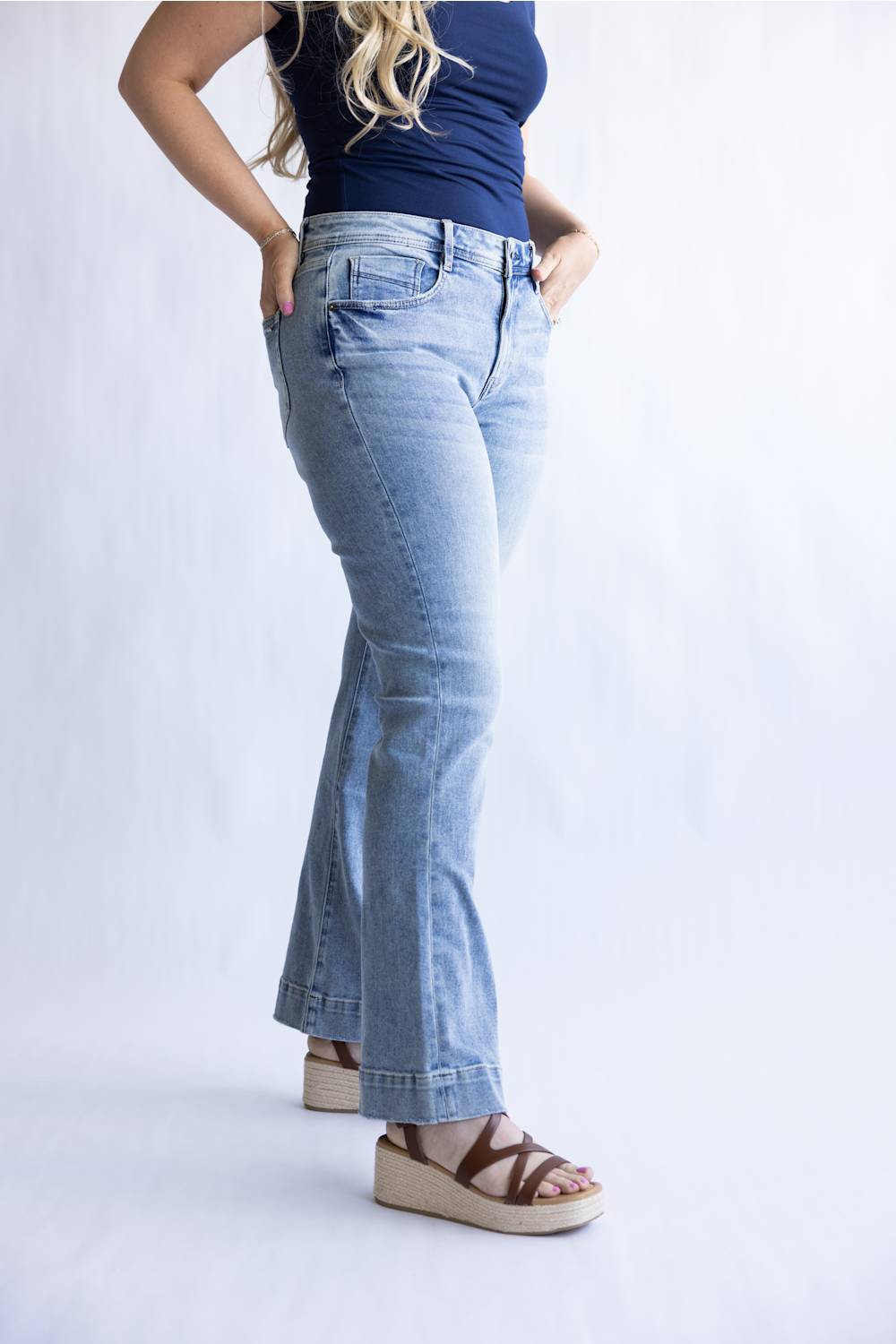 Mica High Rise Bootcut Trouser Jeans for Women
