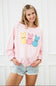 Simply Southern x Peeps Crewneck for Women in Light Pink