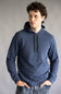 Fleece Lined Hoodie for Men in Navy