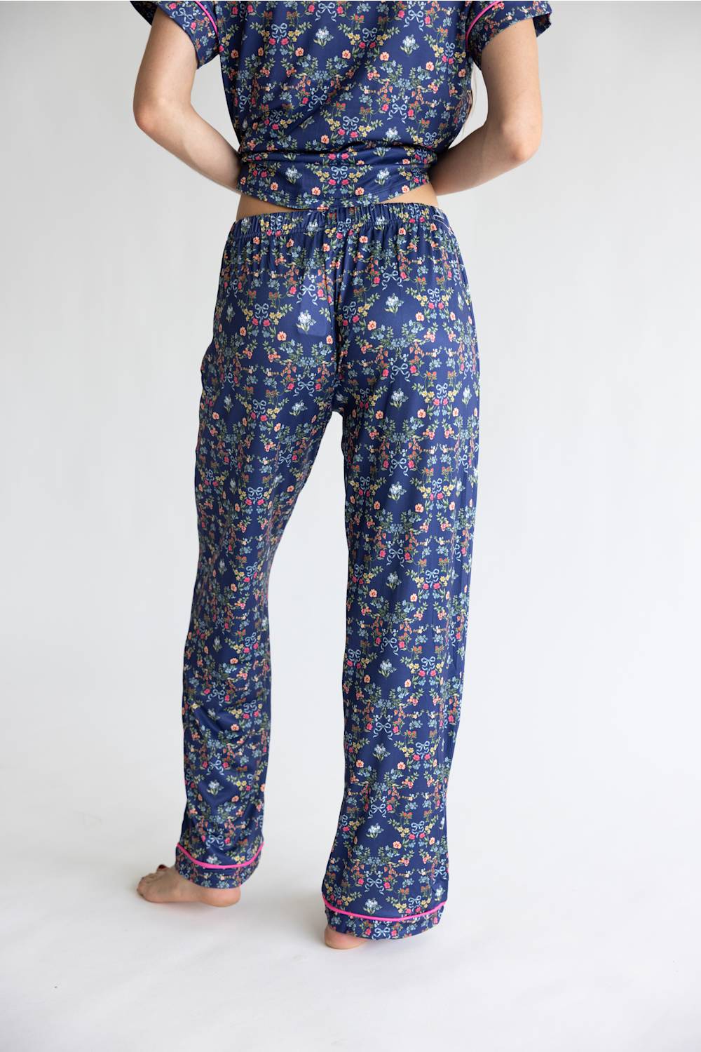 Simply Southern Everyday Simply Soft Pajama Set for Women in Ribbon Flower