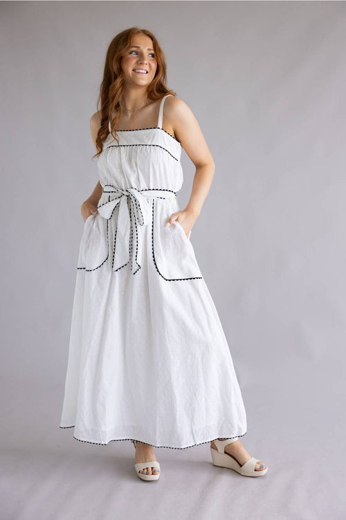 Simply Southern White Ric Rac Dress - XS