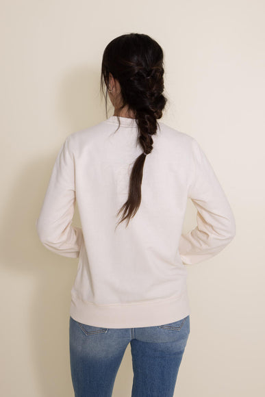 The North Face Heritage Patch Sweatshirt for Women in White