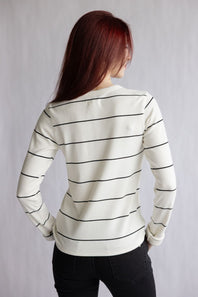 Thread & Supply Alder Top for Women in Ivory Black