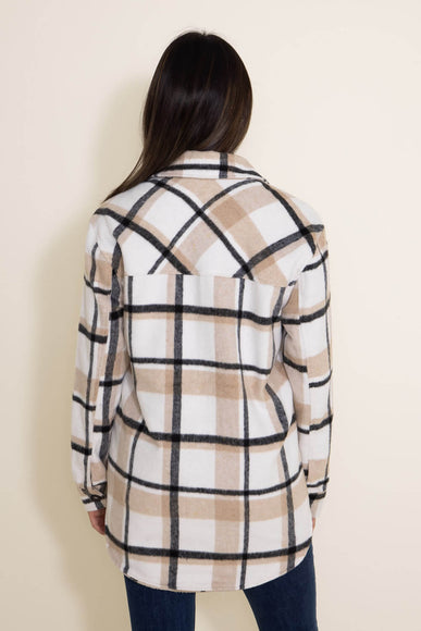 Thread & Supply Chandler Shacket for Women in Natural Plaid