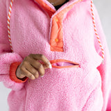Two Tone Pullover for Women in Pink