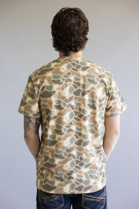 Burlebo Chest Pocket T-Shirt for Men in Pintail Camo