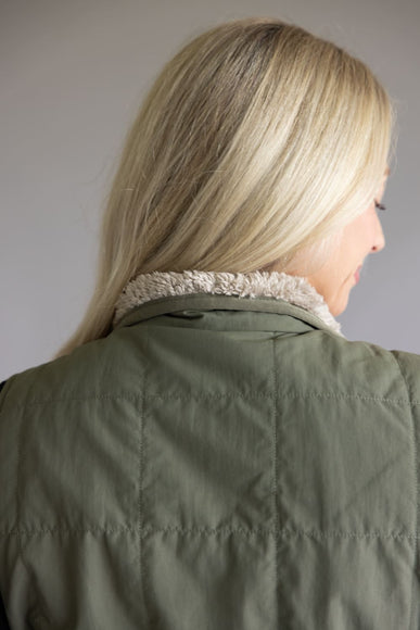Carhartt Rain Defender Lightweight Insulated Vest for Women in Green 