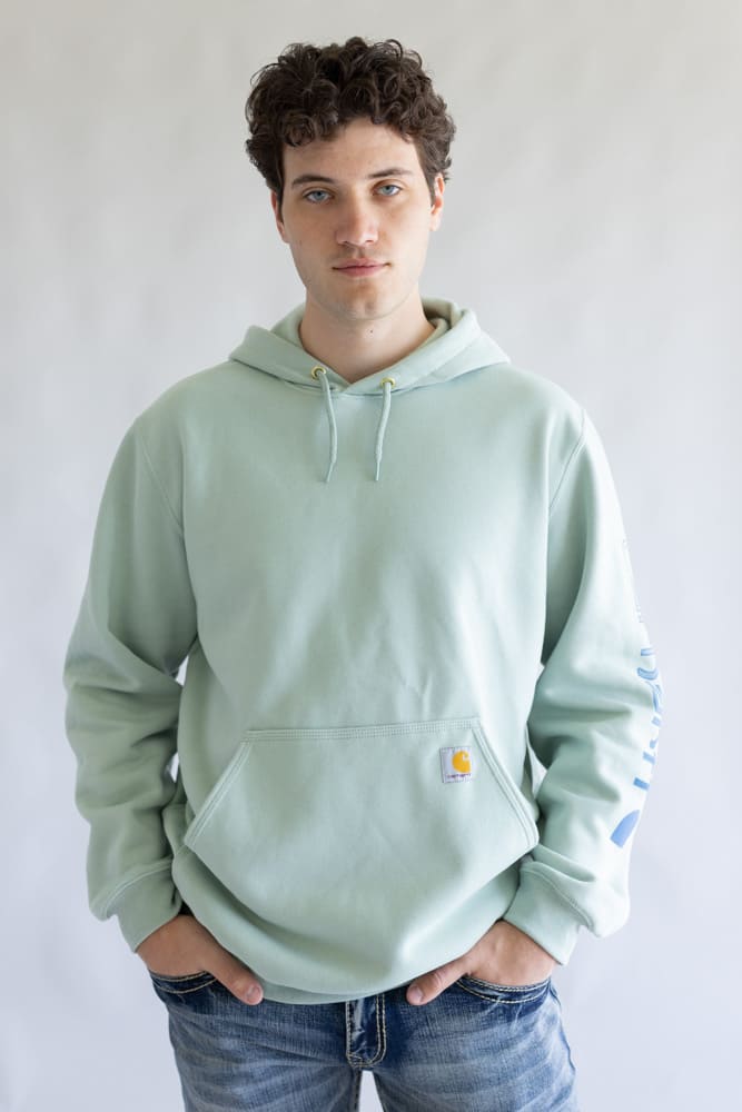 Carhartt Logo Sleeve Hoodie for Men in Seabrook