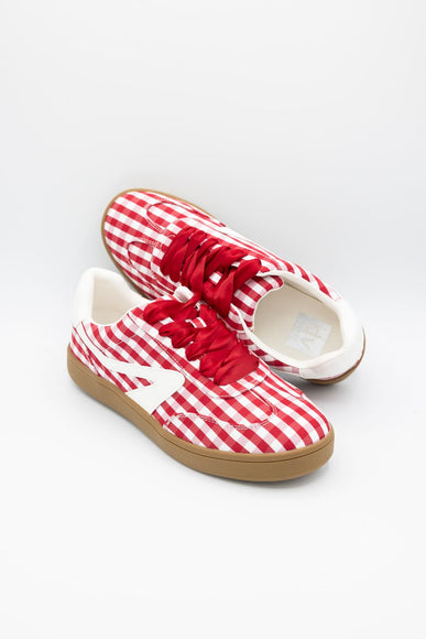 Dolce Vita Voyage Sneakers for Women in Red Gingham | VOYAGE-REDGINGHAM